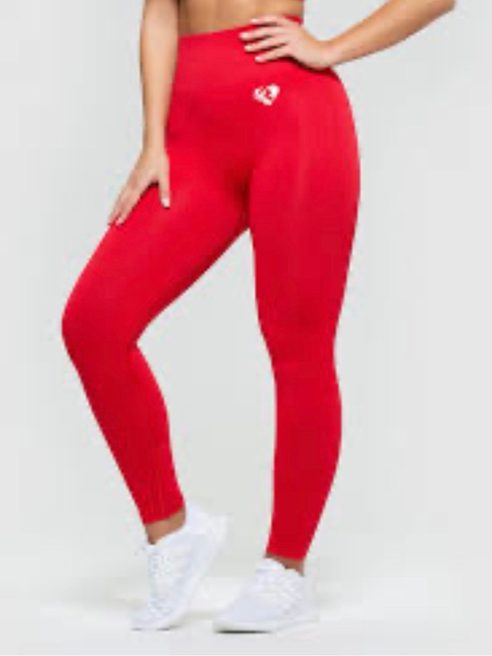 Women’s Best Pants - Women’s Best Best Power Seamless Red High-Waist Leggings S